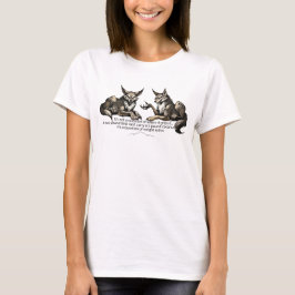 コヨーテ体重比おもしろ引用 Tシャツ