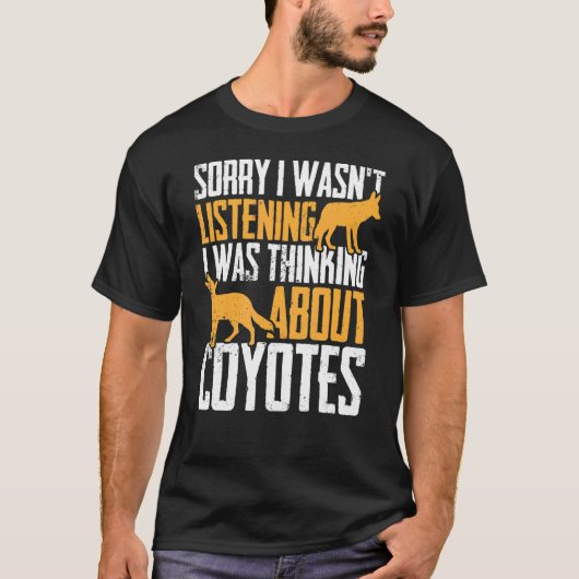 コヨーテ動物コヨーテ1 Tシャツ (正面)