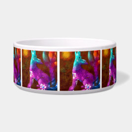 コヨーテ抽象芸術アートサグアーロカボスデザートブラウン ボウル