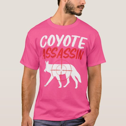コヨーテ狩り恋人コヨーテアサシンハンター Tシャツ (正面)