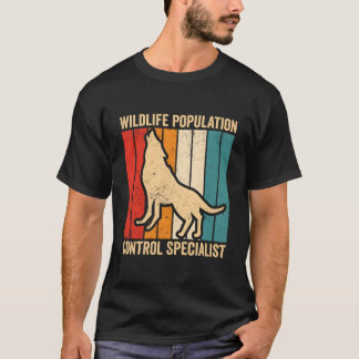 コヨーテ狩猟 コヨーテハンター 野生生物個体数 S Tシャツ