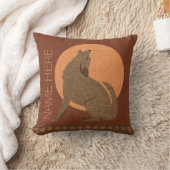 コヨーテ素朴サウスウェストフェイクレザーホームデコール クッション (ブランケット)