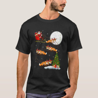 コヨーテ キツネ サンタ ソリ 空飛ぶ おもしろ マジカル クリス Tシャツ