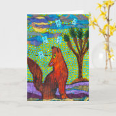 コヨーテ·ソング カード (黄色い花)