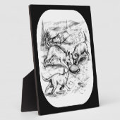 コヨーテ・パップ フォトプラーク (側面)