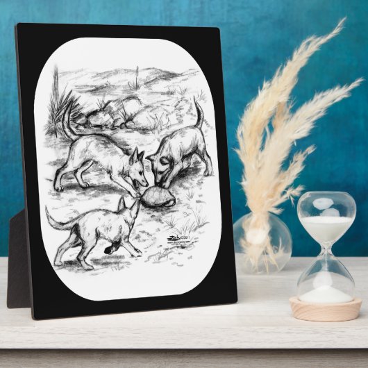 コヨーテ・パップ フォトプラーク (側面)