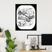 コヨーテ・パップ ポスター (ホームオフィス)