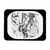 コヨーテ・パップ マグネット (横)