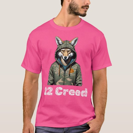 コヨーテ・フード 22クリード狩猟 Tシャツ (正面)
