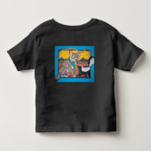 コヨーテ・プップ・アンド・スカンク・サウスウエスト野生ユーモアのある生物 トドラーTシャツ (裏面)