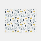 コヨーテ・ムーン フリースブランケット (正面(横))