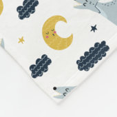 コヨーテ・ムーン フリースブランケット (角)