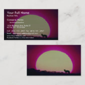 コヨーテ、南西、特殊効果 名刺 (正面/裏面)