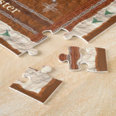 コヨーテ-箱が付いているぺてん師のジグソーパズル ジグソーパズル (側面)