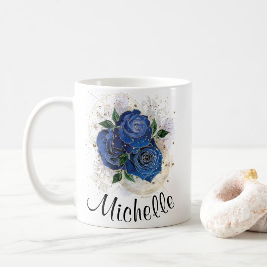 コラガーリーージ – midnight blue カスタム mug コーヒーマグカップ (ドーナツ)