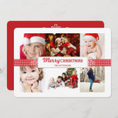 コラクラシックージュメリークリスマスフォトグリーティング シーズンカード (正面/裏面)