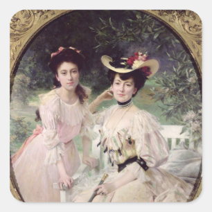 コラス夫人と娘ジゼル, 1903 スクエアシール