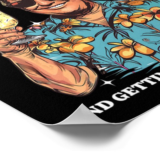 コラダスドナルドトランプサマーバケーションハワイビーチ ポスター (角)