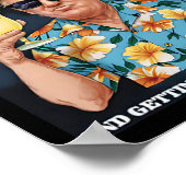 コラダスドナルドトランプサマーバケーションハワイビーチ ポスター (角)