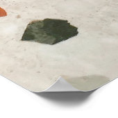 コラッツォ色の赤と緑とコンcrの黄色 ポスター (角)