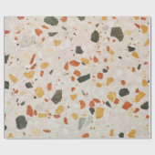 コラッツォ色の赤と緑とコンcrの黄色 ラッピングペーパー (フラット)