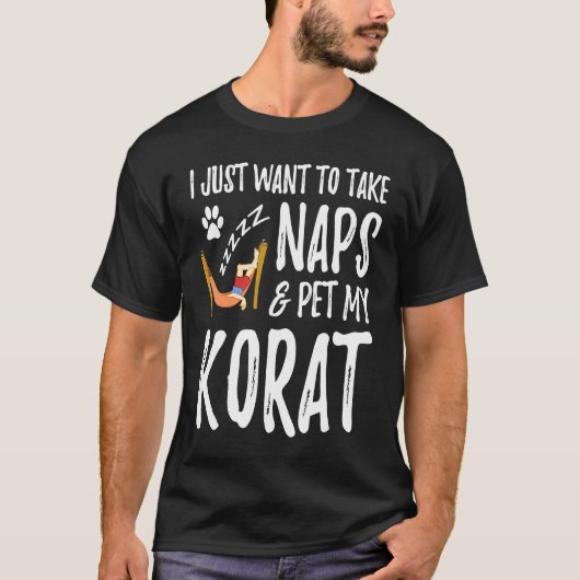 コラット 猫ママ 昼寝 猫好きママ ギフト Tシャツ (正面)