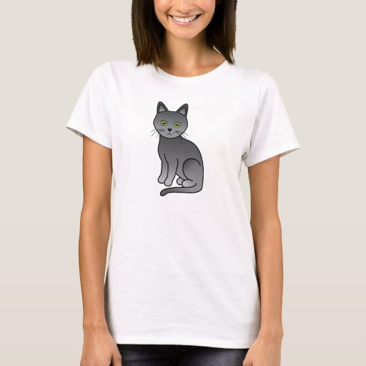 コラット 猫 かわいい カートゥーン イラスト Tシャツ (正面)