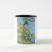 コラナの戦いの地図 マグカップ (中央)