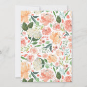 コラピーチフローラブライダルシャワー 招待状 (裏面)