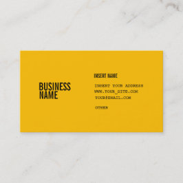 コラムが付いているこはく色はフォントを凝縮させました 名刺