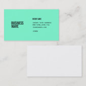コラムとのアクアマリンのフォーマットはフォントを凝縮させました 名刺 (正面/裏面)