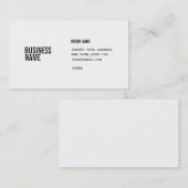 コラムとのフォーマットはフォントを凝縮させました 名刺 (正面/裏面)