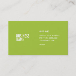 コラムとのモダンな緑のフォーマットはフォントを凝縮させました 名刺