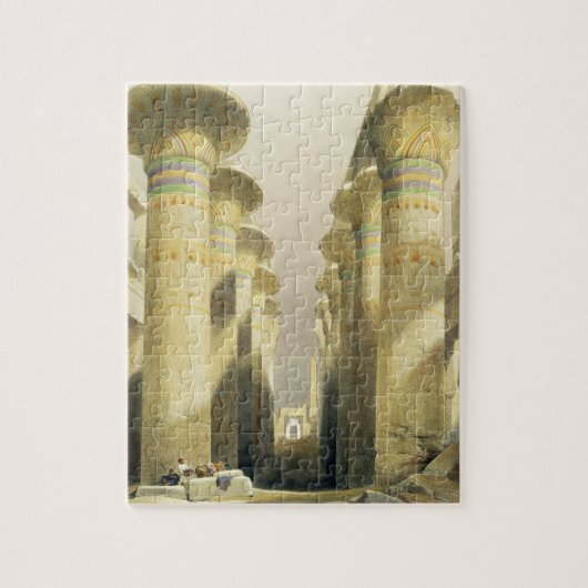 コラムの大広間、Karnaの中央道 ジグソーパズル (縦)
