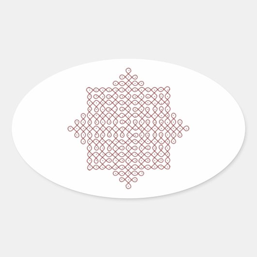 コラムアート#1 楕円形シール (正面)