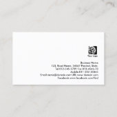 コラムニストレトロストライプパターン発行 名刺 (裏面)