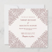 コラム結婚式招待状 招待状 (正面)