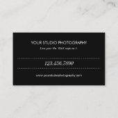 コラモダンージュ名刺-黒 名刺 (裏面)