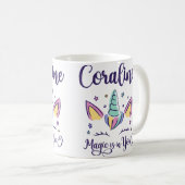 コララインの名前にカスタマイズしたあなたの中の魔法 C コーヒーマグカップ (正面右)