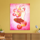 コラリンキャンバスプリントストレッチキャンバスのウォールアート キャンバスプリント (インサイチュ (リビング))