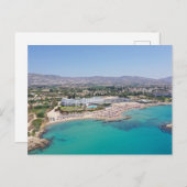 コラリービーチパホス，キプロス ポストカード (正面/裏面)