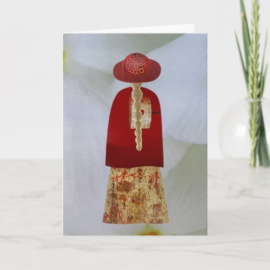 コラーゲユニークアースマママエミリー空白の カード (正面)