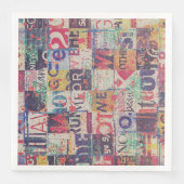 コラージアートナプキンスまたはデコページ紙 (正面)