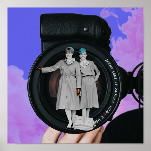 コラージアートプリントフレンドリー「空」 ポスター (正面)