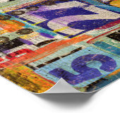 コラージアートポスターまたはデコページ紙 ポスター (角)