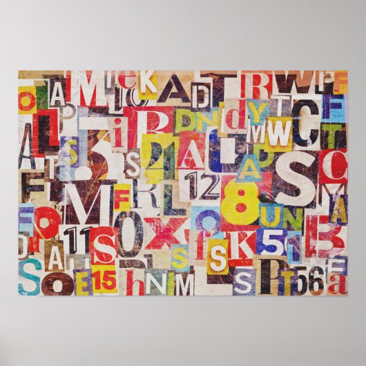 コラージアートポスターまたはデコページ紙 ポスター (正面)