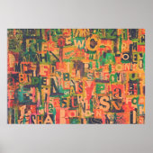 コラージアートポスターまたはデコページ紙 ポスター (正面)