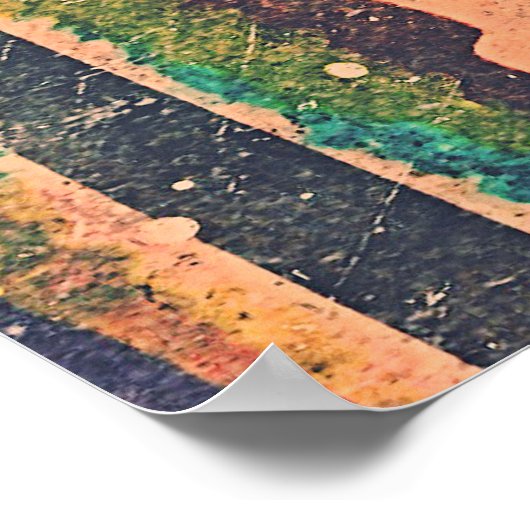 コラージアートポスターまたはデコページ紙 ポスター (角)