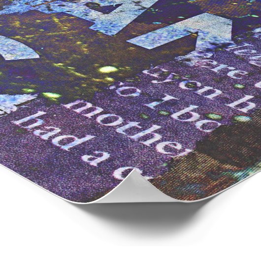 コラージアートポスターまたはデコページ紙 ポスター (角)