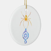 コラージアート昆虫アートSPIDER withクリスマスオーナメント セラミックオーナメント (右)